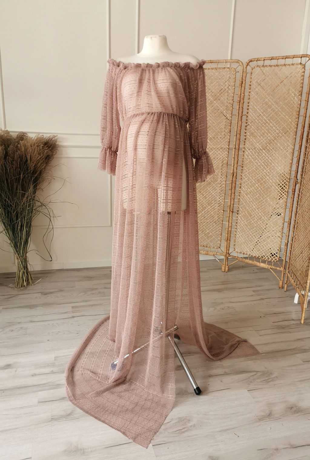 Suknia hiszpanka cappucino - obrazek 2