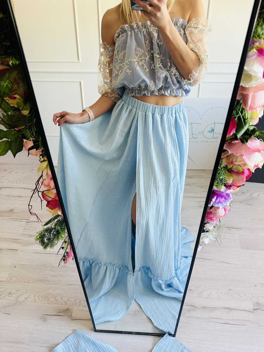 Błękitny komplet do sesji