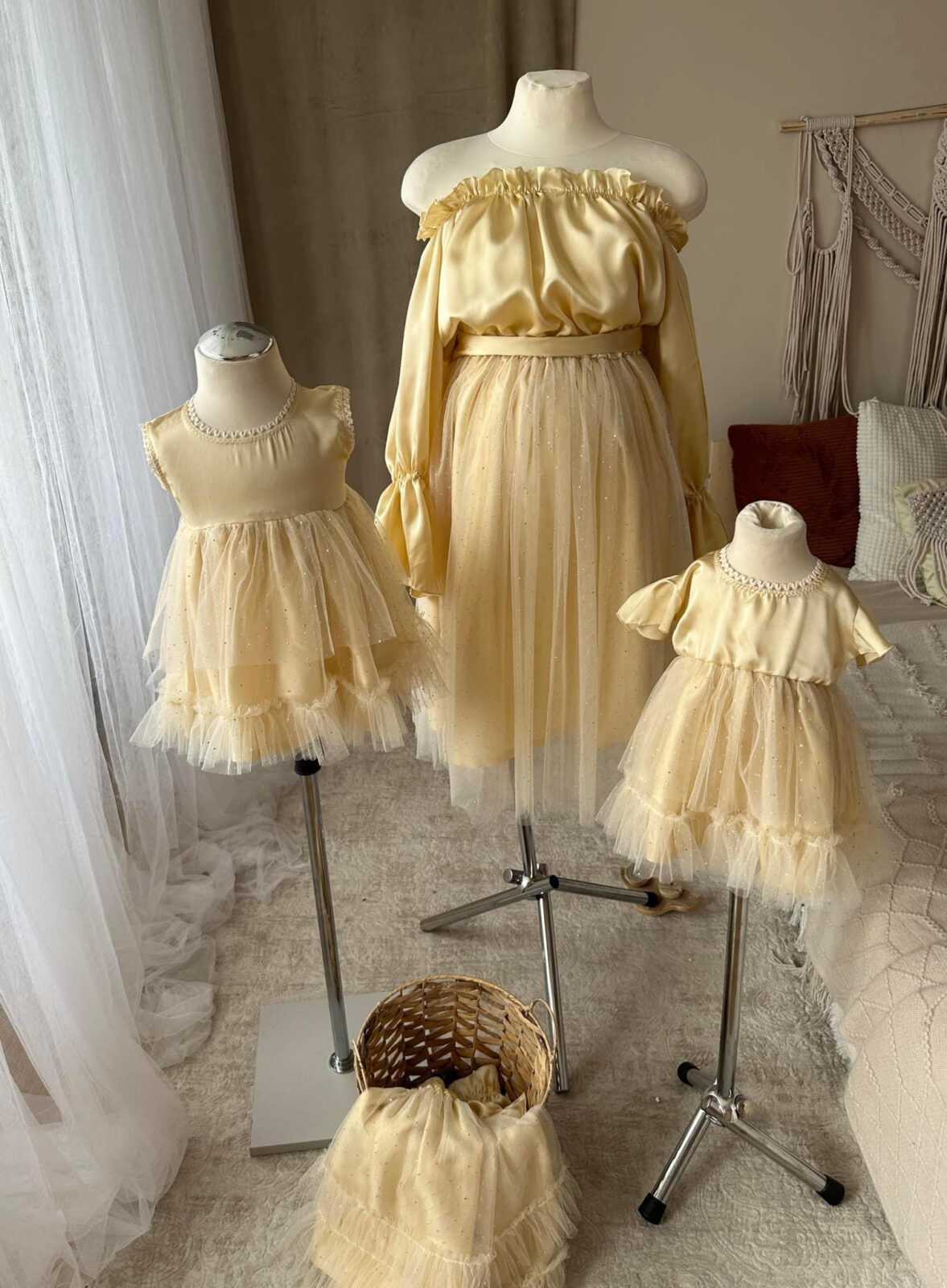 Złote sukienki mama i córki PROMOCJA!!